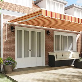 vidaXL Σκηνίτσα Αναδιπλούμενη 600 x 350 εκ κίτρινο και πορτοκαλί