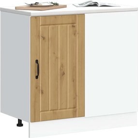 vidaXL Κάτω ντουλάπι κουζίνας "Lucca" Artisan Oak Engineered Wood