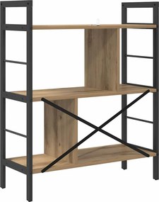 vidaXL Ράφι Βιβλίων 5 επιπέδων 75 x 30 x 91 εκ. Επεξεργασμένο ξύλο
