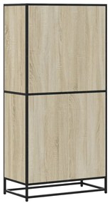 vidaXL Highboard Sonoma Oak 68x35x139 cm Κατασκευασμένο ξύλο