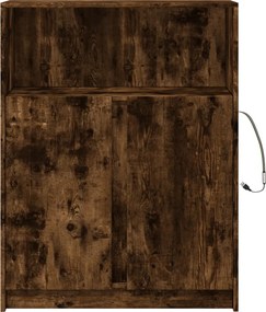 vidaXL Ντουλάπι με Φώτα LED Δρυς 77x34x100 εκ. Επεξεργασμένο Ξύλο