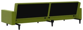 Καναπές Κρεβάτι Διθέσιος Ανοιχτό Πράσινο Βελούδινος - Πράσινο