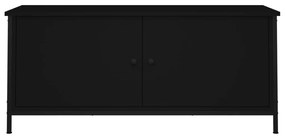vidaXL Έπιπλο Τηλεόρασης με Πόρτες Μαύρο 102x35x45 εκ. Επεξεργ. Ξύλο
