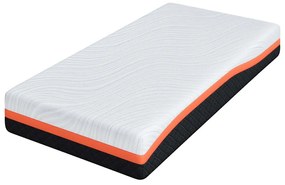 vidaXL Στρώμα Λευκό και Γκρι 80 x 160 cm Pěna