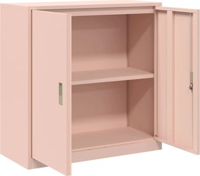 vidaXL Ντουλάπι αποθήκευσης Ροζ 90 x 40 x 90 cm Ατσάλι