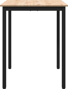 vidaXL Τραπεζαρία Φυσικό 60 x 60 x 75 cm Στερεά ξυλεία πεύκου