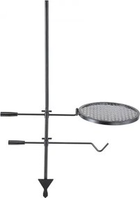 VEVOR Swivel Campfire Grill Heavy Duty Steel Open Fire Cooking Grate Adjustable