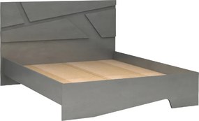 Κρεβάτι Efes Megapap χρώμα γκρι σκυροδέματος 160x200εκ.