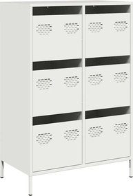 vidaXL Ντουλάπι Λευκό 68x39x101,5 εκ. από Χάλυβα