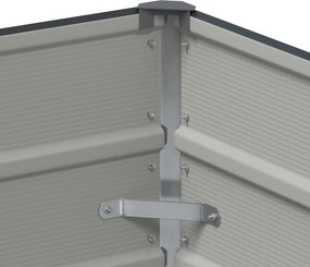 vidaXL Γλάστρα Ανθρακί 100 x 40 x 45 cm Ατσάλι