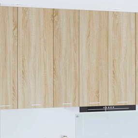 vidaXL Κρεμαστό ντουλάπι με αποθήκευση Δρύς Sonoma 30 x 31 x 100 εκ.