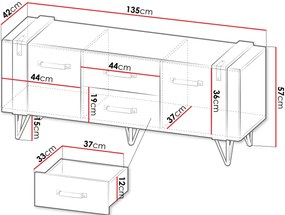 Έπιπλο τηλεόρασης Lofter