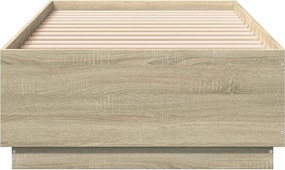 vidaXL Σκελετός Κρεβατιού Sonoma Δρυς 80 x 200 cm Επεξεργασμένο Ξύλο