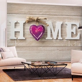 Αυτοκόλλητη φωτοταπετσαρία - Home Heart (Violet) - 294x210