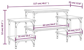 ΈΠΙΠΛΟ ΤΗΛΕΟΡΑΣΗΣ ΜΑΥΡΟ 117 X 35 X 52 ΕΚ. ΕΠΕΞΕΡΓΑΣΜΕΝΟ ΞΥΛΟ 826315