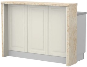 Πάγκος νησίδας Toscana-Μήκος: 135 εκ.-Latino marble