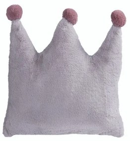 Μαξιλάρι Διακοσμητικό (Με Γέμιση) Παιδικό Baby Crown 40X40 Grey Nef-Nef 40Χ40 40x40cm Πολυέστερ