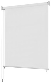vidaXL Στόρι Σκίασης Ρόλερ Εξωτερικού Χώρου Λευκό 60 x 140 εκ. HDPE