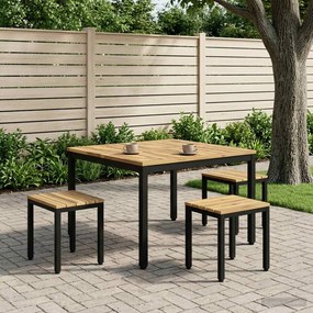 vidaXL Τραπεζάκι σαλονιού Λευκό και Μαύρο 100 x 100,5 x 45 εκ.