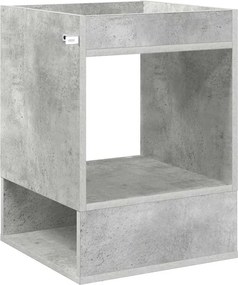 vidaXL End Table Σκυρόδεμα Γκρι 40 x 40 x 56 εκ. Επεξεργασμένο Ξύλο