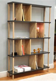 Βιβλιοθήκη Ανθρακί / Δρυς LOBREA 90x20x137