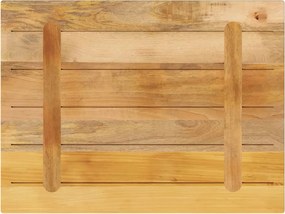 vidaXL Επιτραπέζια επιφάνεια 80x70x3,8 cm Ορθογώνια από μασίφ ξύλο