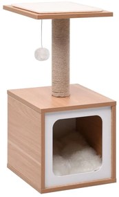 vidaXL Γατόδεντρο 62 εκ. με Πατάκι Ξυσίματος από Σιζάλ