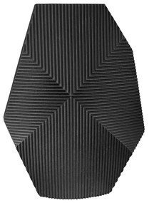 Βάζο 'Heptagon' Πολυρεζίνη Μαύρο 11.5x28x37.5cm-05161032