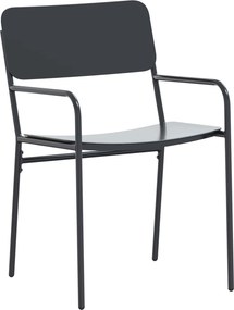 vidaXL Σέτ φαγητού για κήπο 7 pcs Ανθρακί Ατσάλι