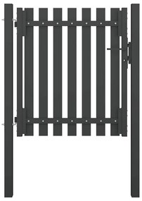 vidaXL Πύλη Κήπου Ανθρακί 100x75 εκ. από Ατσάλι