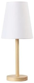 Επιτραπέζιο Φωτιστικό ξύλινο NOSTOS Φ18XH39CM ACA-TF176731TNW-Μπεζ TF176731TNW