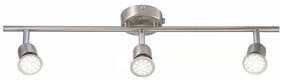 Φωτιστικό Οροφής - Spot Avenue 3-Rail 2113190132 GU10 10x56cm Brushed Steel Nordlux