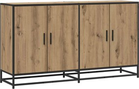 vidaXL Πλαϊνό γραφείο Artisan Δρυς 134 x 35 x 76 εκ.