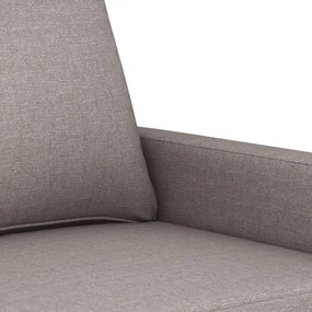 vidaXL Πολυθρόνες Σετ 4 Τεμαχίων Taupe από Ύφασμα με Μαξιλάρια