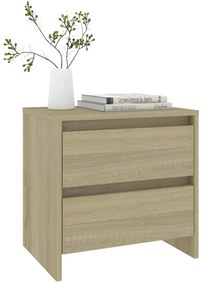 vidaXL Κομοδίνο Sonoma Δρυς 45x34,5x44,5 εκ. από Επεξεργασμένο Ξύλο