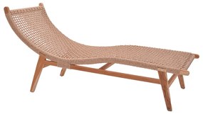 Intrahome Ξαπλώστρα Rebelise Intrahome σκελετός teak ξύλο και pe σχοινί σε φυσική απόχρωση 60x180x85εκ | SKU: INTRAPA-447111132
