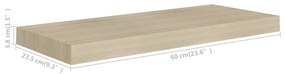 ΡΑΦΙΑ ΤΟΙΧΟΥ 2 ΤΕΜ. ΧΡΩΜΑ ΔΡΥΟΣ 60 X 23,5 X 3,8 ΕΚ. MDF 323875