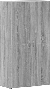 vidaXL Αρχειοθήκη Γκρι Sonoma 60x32x115 εκ. από Επεξεργασμένο Ξύλο