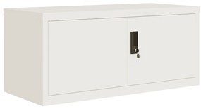 vidaXL Αρχειοθήκη Λευκή 90 x 40 x 180 εκ. Ατσάλινη