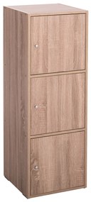 ΝΤΟΥΛΑΠΙ ΜΕ 3 ΑΠΟΘ. ΧΩΡΟΥΣ SORIANO HM9939.11 SONAMA OAK ΜΕΛΑΜΙΝΗ 40x39x119Υεκ. - 0507273 - HM9939.11