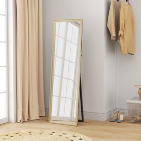 Ολόσωμος καθρέφτης, ευέλικτη τοποθέτηση, 160 x 50 cm, χρυσός τόνος