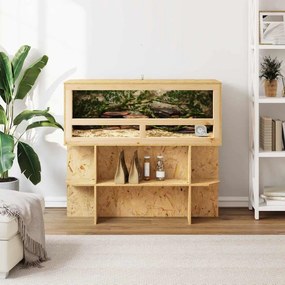 vidaXL Βάση Terrarium με ράφι Καφέ 100 x 40 x 50 cm OSB