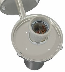 vidaXL Εξωτερικά Φωτιστικά Τοίχου 2 pcs Ασημί 28 x 25 x 38 εκ