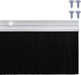 vidaXL Σφραγίδες πόρτας με βούρτσες που προσαρτώνται 6 pcs Ασημί