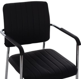 ΚΑΡΕΚΛΑ QUESTA ΜΕ ΜΠΡΑΤΣΑ HM1070.01 ΜΑΥΡΗ 56,5x59x85 cm - 0520534 - HM1070.01