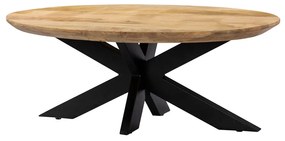 SKORPIO COFFEE TABLE ΚΑΡΥΔΙ ΜΑΥΡΟ 120x60xH45cm - 04-1042