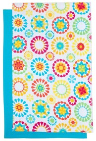 Ποτηρόπανα Τυπωτά 63 (Σετ 2τμχ) Multi Viopros 40x60cm 100% Cotton
