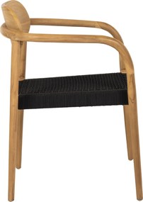ΠΟΛΥΘΡΟΝΑ OSLO HM9636.02 ΞΥΛΟ TEAK ΦΥΣΙΚΟ & ΣΧΟΙΝΙ--B’ΔΙΑΛΟΓΗΣ 55x54x80Y εκ.