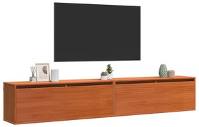 vidaXL Ντουλάπια Τοίχου Επιτοίχιο 2 pcs Καφέ κεριού 100 x 30 x 35 εκ