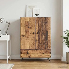 vidaXL Πλαϊνό γραφείο Παλαιωμένο ξύλο 66 x 34,5 x 95 εκ.